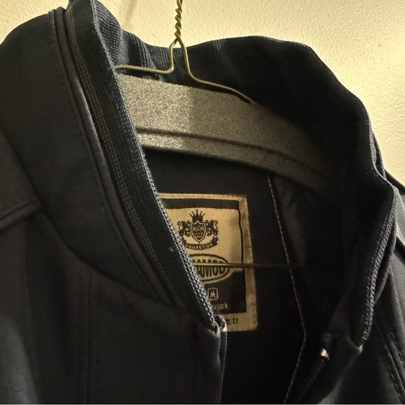 Men's Classic Navy Bomber Jacket - Picture 8 of 9